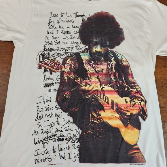Jimi Hendrix Lyrics Size M - Picture 2 of 6